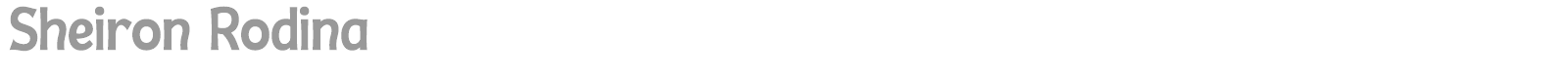 Sheiron Rodina font preview